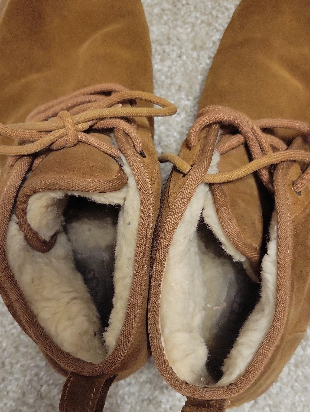 Ugg Men's Suede Lace-Up Boots - Brown